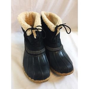 L.L Bean Duck Boots Shearling-Lined Size 9